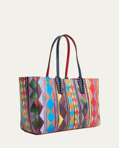 Christian Louboutin Cabata Small Losange-Print Leather Tote Bag | Thumbnail 3 Christian Louboutin Cabata Small Losange-Print Leather Tote Bag | Thumbnail 3