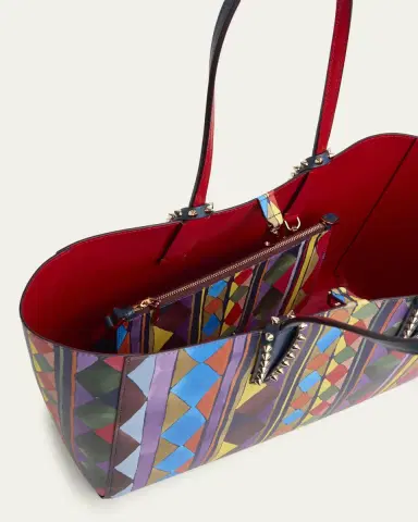 Christian Louboutin Cabata Small Losange-Print Leather Tote Bag | Thumbnail 7 Christian Louboutin Cabata Small Losange-Print Leather Tote Bag | Thumbnail 7