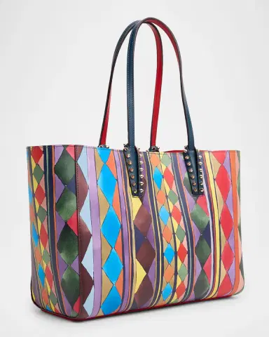 Christian Louboutin Cabata Small Losange-Print Leather Tote Bag | Thumbnail 9 Christian Louboutin Cabata Small Losange-Print Leather Tote Bag | Thumbnail 9