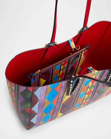 Christian Louboutin Cabata Small Losange-Print Leather Tote Bag | Thumbnail 10 Christian Louboutin Cabata Small Losange-Print Leather Tote Bag | Thumbnail 10