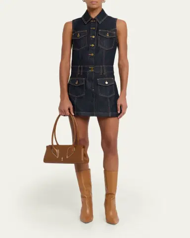 Christian Louboutin Venus Calf Leather Baguette Shoulder Bag | Thumbnail 7 Christian Louboutin Venus Calf Leather Baguette Shoulder Bag | Thumbnail 7
