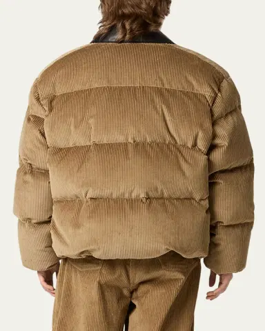 Miu Miu Leather-Collar Corduroy Puffer Jacket | Thumbnail 3 Miu Miu Leather-Collar Corduroy Puffer Jacket | Thumbnail 3