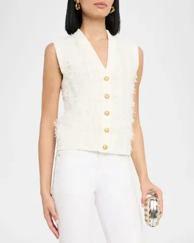 Kobi Halperin Sterling Fringe Knit Sweater Vest | Thumbnail 3 Kobi Halperin Sterling Fringe Knit Sweater Vest | Thumbnail 3
