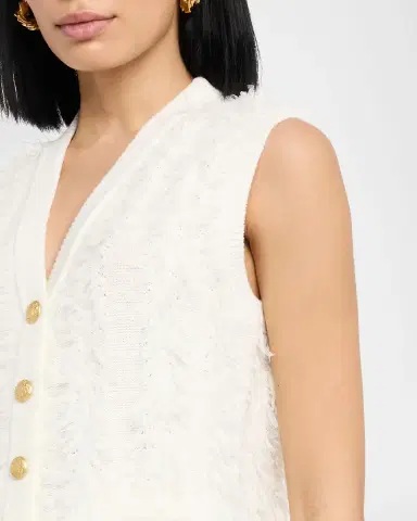 Kobi Halperin Sterling Fringe Knit Sweater Vest | Thumbnail 4 Kobi Halperin Sterling Fringe Knit Sweater Vest | Thumbnail 4