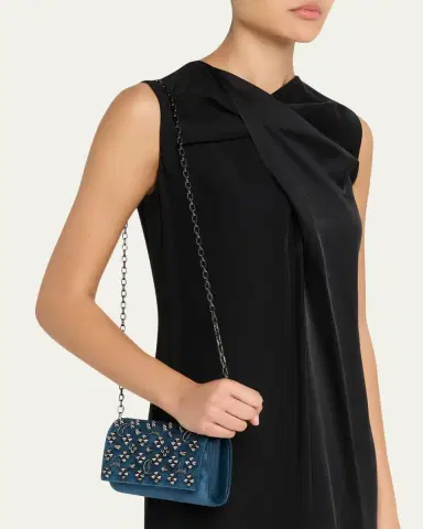 Christian Louboutin Paloma Wallet on Chain in Loubinthesky Suede | Thumbnail 2 Christian Louboutin Paloma Wallet on Chain in Loubinthesky Suede | Thumbnail 2