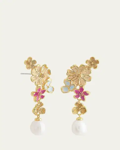 Anabel Aram Jewelry Wildflowers Pearl Drop Earrings | Thumbnail 3 Anabel Aram Jewelry Wildflowers Pearl Drop Earrings | Thumbnail 3