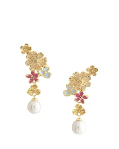 Anabel Aram Jewelry Wildflowers Pearl Drop Earrings | Thumbnail 1 Anabel Aram Jewelry Wildflowers Pearl Drop Earrings | Thumbnail 1