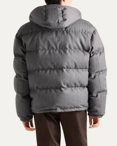 Prada Men's Chevron Down Jacket | Thumbnail 2 Prada Men's Chevron Down Jacket | Thumbnail 2