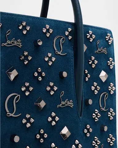 Christian Louboutin Paloma Medium Top-Handle Bag in Suede with Loubinthesky Spikes | Thumbnail 12 Christian Louboutin Paloma Medium Top-Handle Bag in Suede with Loubinthesky Spikes | Thumbnail 12