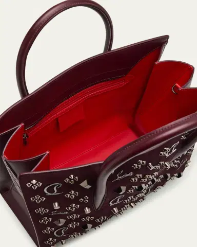 Christian Louboutin Paloma Medium Top-Handle Bag in Suede with Loubinthesky Spikes | Thumbnail 4 Christian Louboutin Paloma Medium Top-Handle Bag in Suede with Loubinthesky Spikes | Thumbnail 4