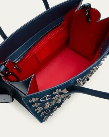 Christian Louboutin Paloma Medium Top-Handle Bag in Suede with Loubinthesky Spikes | Thumbnail 6 Christian Louboutin Paloma Medium Top-Handle Bag in Suede with Loubinthesky Spikes | Thumbnail 6