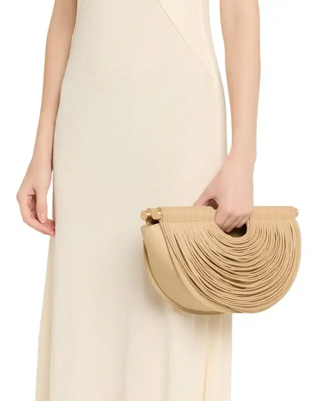 Lou Draped Leather Clutch Bag Lou Draped Leather Clutch Bag