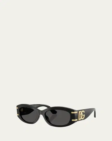 Dolce & Gabbana DG4502 Oval Acetate Sunglasses | Thumbnail 2 Dolce & Gabbana DG4502 Oval Acetate Sunglasses | Thumbnail 2