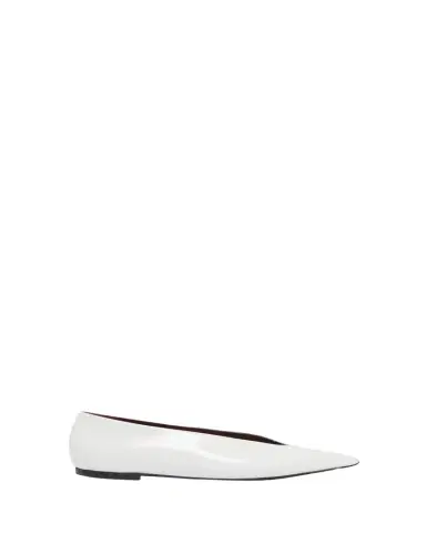 Proenza Schouler Slash Polished Leather Ballerina Flats | Thumbnail 1 Proenza Schouler Slash Polished Leather Ballerina Flats | Thumbnail 1
