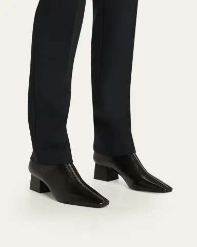 Simkhai Ryder Leather Zip Ankle Booties | Thumbnail 2 Simkhai Ryder Leather Zip Ankle Booties | Thumbnail 2