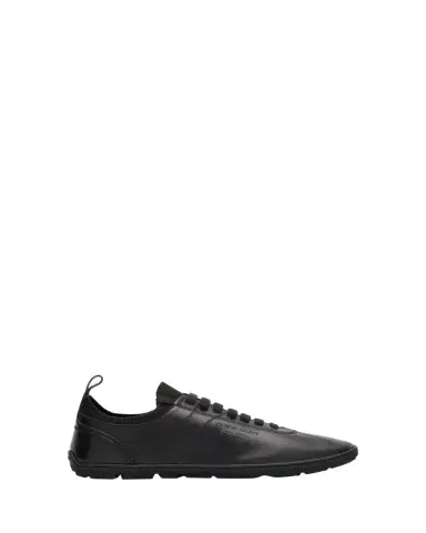 Giorgio Armani Men's Leather Tonal Knit Low-Top Sneakers | Thumbnail 1 Giorgio Armani Men's Leather Tonal Knit Low-Top Sneakers | Thumbnail 1