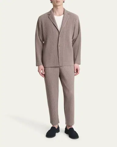 Homme Plissé Issey Miyake Men's Pleated Single-Breasted Sport Coat | Thumbnail 2 Homme Plissé Issey Miyake Men's Pleated Single-Breasted Sport Coat | Thumbnail 2