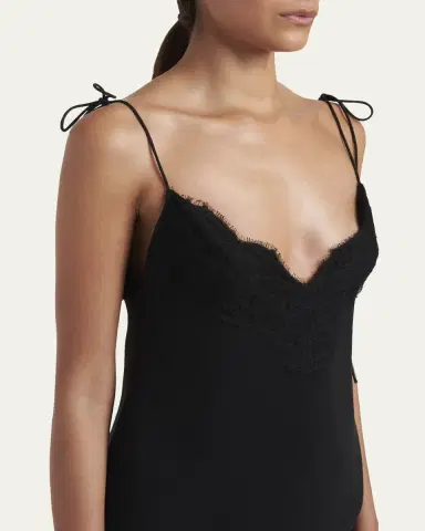 Valentino Garavani Lace-Trim Silk Cami Top | Thumbnail 5 Valentino Garavani Lace-Trim Silk Cami Top | Thumbnail 5