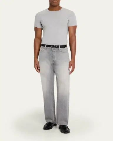 The Seven Continents Men's Jack Grey Denim Relaxed-Fit Jeans | Thumbnail 2 The Seven Continents Men's Jack Grey Denim Relaxed-Fit Jeans | Thumbnail 2