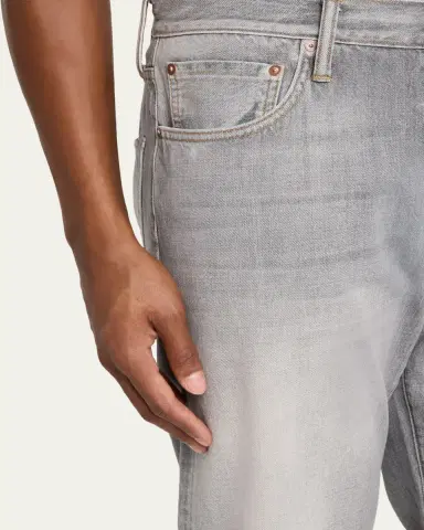 The Seven Continents Men's Jack Grey Denim Relaxed-Fit Jeans | Thumbnail 5 The Seven Continents Men's Jack Grey Denim Relaxed-Fit Jeans | Thumbnail 5