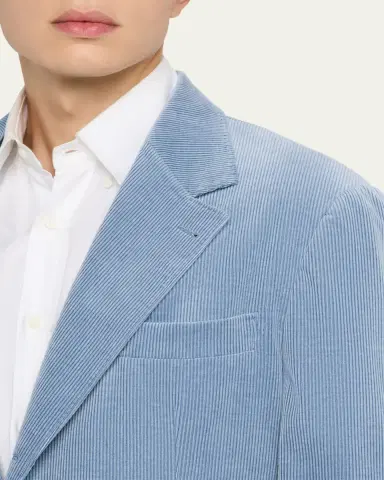 Brunello Cucinelli Men's Cotton and Cashmere Corduroy Sport Coat | Thumbnail 5 Brunello Cucinelli Men's Cotton and Cashmere Corduroy Sport Coat | Thumbnail 5