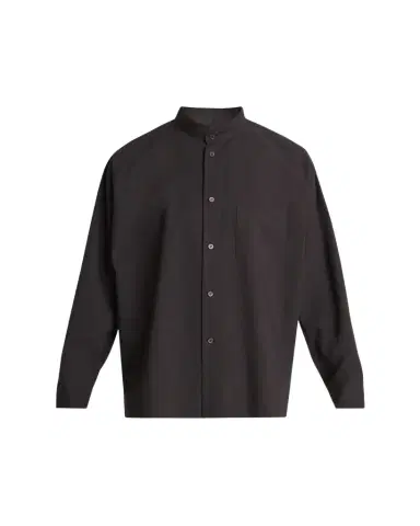 Homme Plissé Issey Miyake Men's Streamline Cotton Button-Down Shirt | Thumbnail 1 Homme Plissé Issey Miyake Men's Streamline Cotton Button-Down Shirt | Thumbnail 1