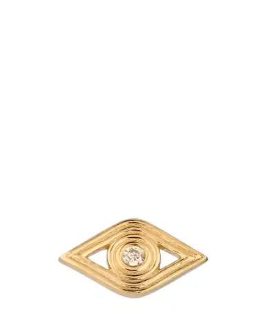 Sydney Evan Fluted Evil Eye Stud Earring, Single | Thumbnail 1 Sydney Evan Fluted Evil Eye Stud Earring, Single | Thumbnail 1