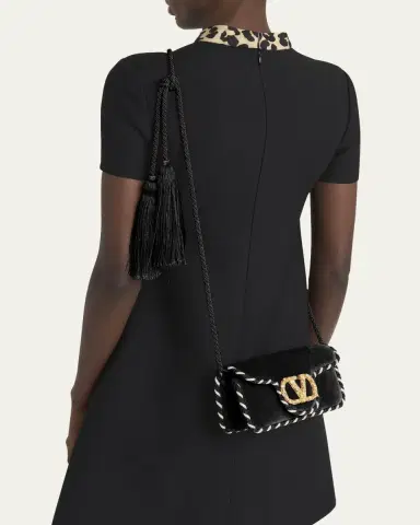 Valentino Garavani Loco VLOGO Velvet Clutch Bag | Thumbnail 2 Valentino Garavani Loco VLOGO Velvet Clutch Bag | Thumbnail 2