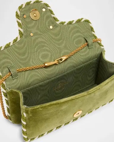 Valentino Garavani Loco VLOGO Velvet Clutch Bag | Thumbnail 15 Valentino Garavani Loco VLOGO Velvet Clutch Bag | Thumbnail 15