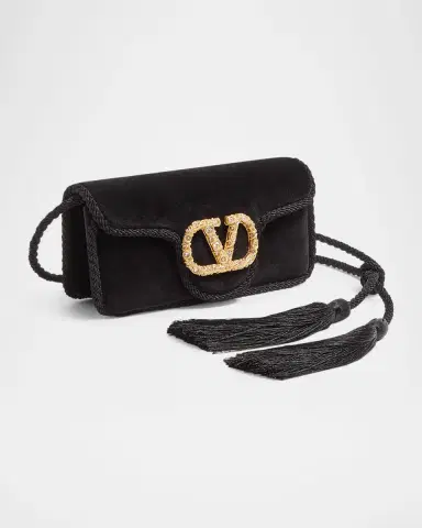 Valentino Garavani Loco VLOGO Velvet Clutch Bag | Thumbnail 20 Valentino Garavani Loco VLOGO Velvet Clutch Bag | Thumbnail 20