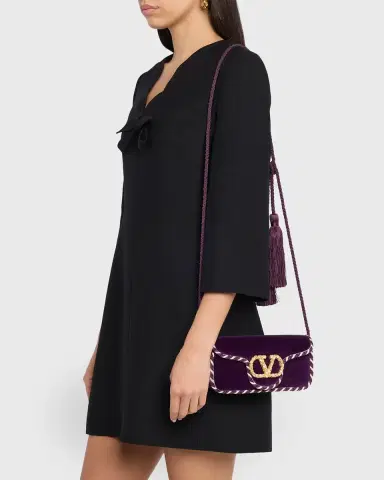 Valentino Garavani Loco VLOGO Velvet Clutch Bag | Thumbnail 21 Valentino Garavani Loco VLOGO Velvet Clutch Bag | Thumbnail 21