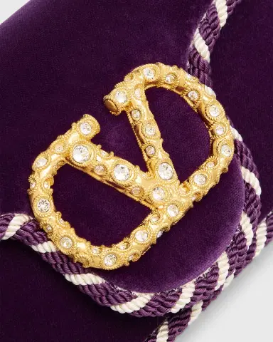 Valentino Garavani Loco VLOGO Velvet Clutch Bag | Thumbnail 25 Valentino Garavani Loco VLOGO Velvet Clutch Bag | Thumbnail 25