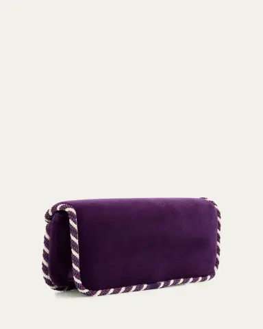 Valentino Garavani Loco VLOGO Velvet Clutch Bag | Thumbnail 7 Valentino Garavani Loco VLOGO Velvet Clutch Bag | Thumbnail 7