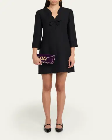 Valentino Garavani Loco VLOGO Velvet Clutch Bag | Thumbnail 9 Valentino Garavani Loco VLOGO Velvet Clutch Bag | Thumbnail 9