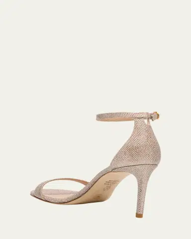 Stuart Weitzman Nudist II Metallic Ankle-Strap Sandals | Thumbnail 4 Stuart Weitzman Nudist II Metallic Ankle-Strap Sandals | Thumbnail 4