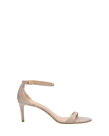 Stuart Weitzman Nudist II Metallic Ankle-Strap Sandals | Thumbnail 1 Stuart Weitzman Nudist II Metallic Ankle-Strap Sandals | Thumbnail 1