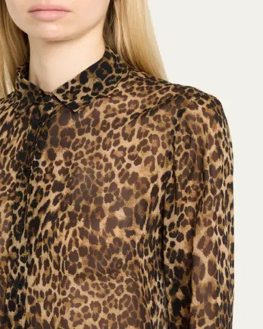 Nili Lotan Gaia Polka-Dot Silk Slim Button-Down Shirt | Thumbnail 9 Nili Lotan Gaia Polka-Dot Silk Slim Button-Down Shirt | Thumbnail 9