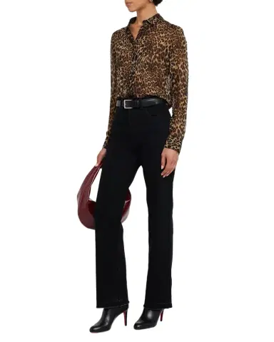 Nili Lotan Gaia Polka-Dot Silk Slim Button-Down Shirt | Thumbnail 1 Nili Lotan Gaia Polka-Dot Silk Slim Button-Down Shirt | Thumbnail 1