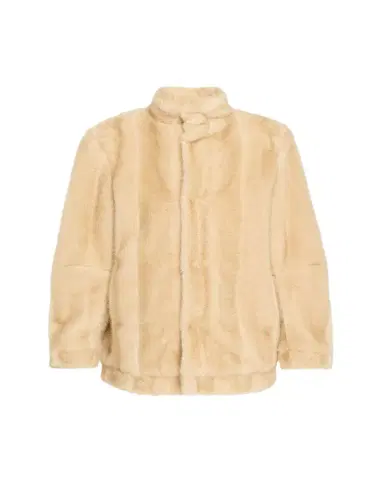 MM6 MAISON MARGIELA Straight Faux Fur Jacket | Thumbnail 1 MM6 MAISON MARGIELA Straight Faux Fur Jacket | Thumbnail 1