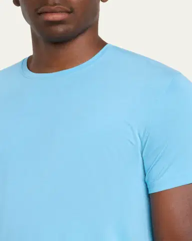 Derek Rose Men's Basel Micro Modal Stretch Crewneck T-Shirt | Thumbnail 5 Derek Rose Men's Basel Micro Modal Stretch Crewneck T-Shirt | Thumbnail 5