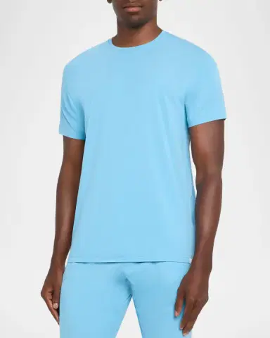 Derek Rose Men's Basel Micro Modal Stretch Crewneck T-Shirt | Thumbnail 8 Derek Rose Men's Basel Micro Modal Stretch Crewneck T-Shirt | Thumbnail 8