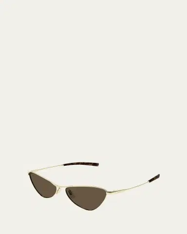 Saint Laurent 56mm Titanium Cat-Eye Sunglasses | Thumbnail 2 Saint Laurent 56mm Titanium Cat-Eye Sunglasses | Thumbnail 2