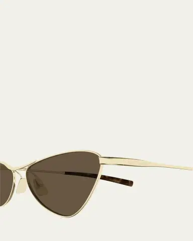 Saint Laurent 56mm Titanium Cat-Eye Sunglasses | Thumbnail 3 Saint Laurent 56mm Titanium Cat-Eye Sunglasses | Thumbnail 3