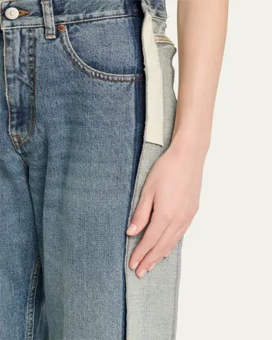 MM6 MAISON MARGIELA Deconstructed Straight-Leg Jeans | Thumbnail 3 MM6 MAISON MARGIELA Deconstructed Straight-Leg Jeans | Thumbnail 3