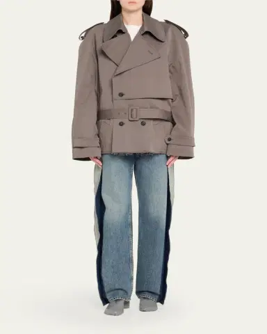 MM6 MAISON MARGIELA Deconstructed Straight-Leg Jeans | Thumbnail 4 MM6 MAISON MARGIELA Deconstructed Straight-Leg Jeans | Thumbnail 4