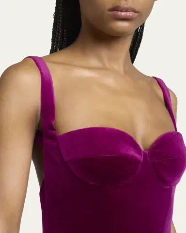 Balenciaga Velvet Backless Column Gown | Thumbnail 5 Balenciaga Velvet Backless Column Gown | Thumbnail 5
