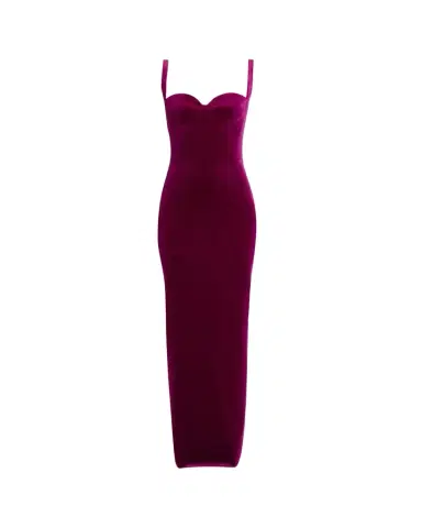 Balenciaga Velvet Backless Column Gown | Thumbnail 1 Balenciaga Velvet Backless Column Gown | Thumbnail 1