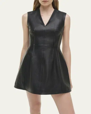 Simkhai Juliette Sleeveless Leather Midi Dress | Thumbnail 5 Simkhai Juliette Sleeveless Leather Midi Dress | Thumbnail 5
