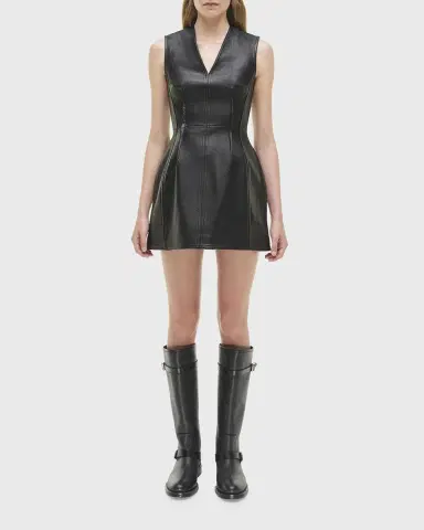 Simkhai Juliette Sleeveless Leather Midi Dress | Thumbnail 6 Simkhai Juliette Sleeveless Leather Midi Dress | Thumbnail 6