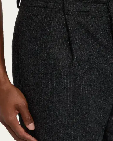 Frame Men's Pinstripe Wide Leg Trousers | Thumbnail 9 Frame Men's Pinstripe Wide Leg Trousers | Thumbnail 9
